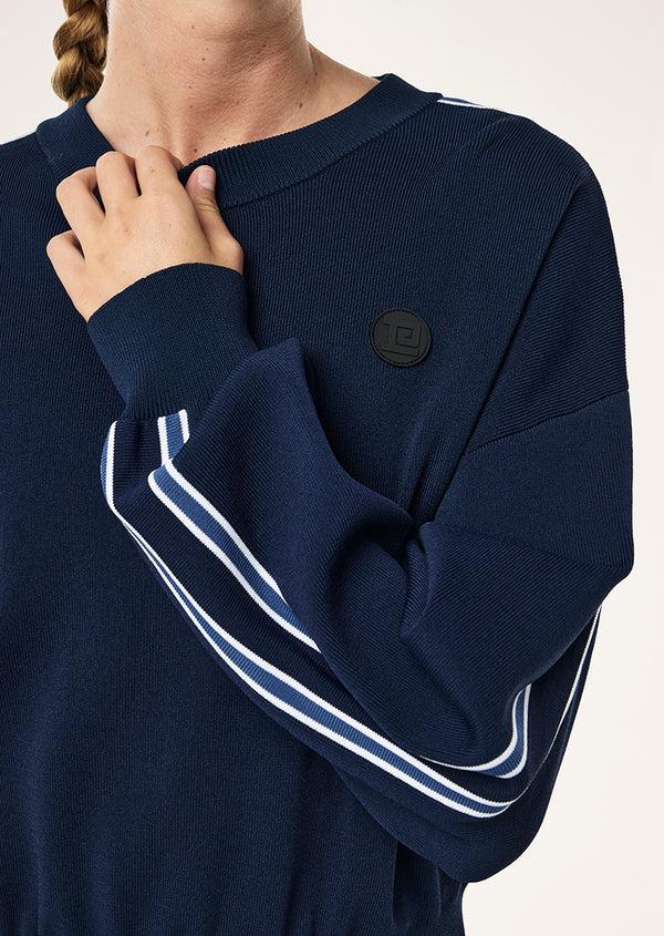 p.e nation Retreat knit jumper in dark navy
