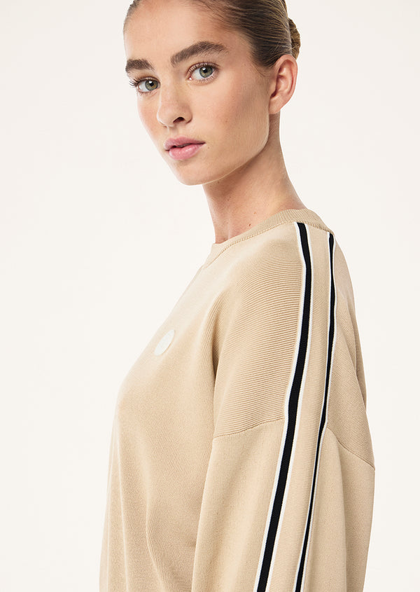 p.e nation Retreat knit jumper in oxford tan