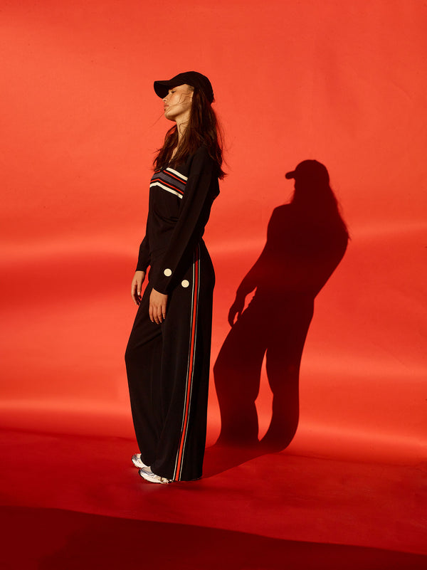 p.e nation Retreat knit pant in dark sapphire