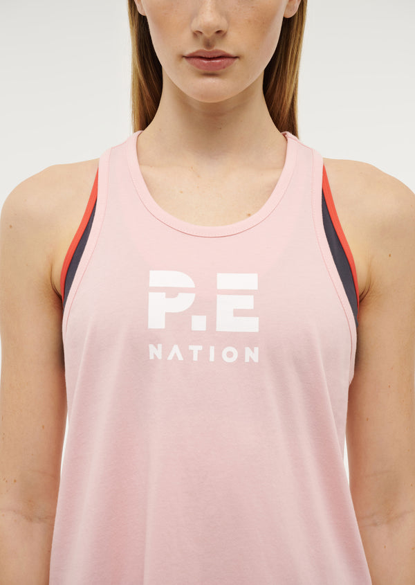 p.e nation Reunion tank in crystal rose