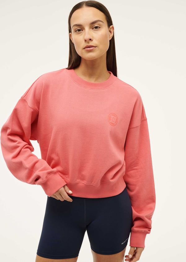 P.e Nation Reverie Sweat In Washed Poppy Red