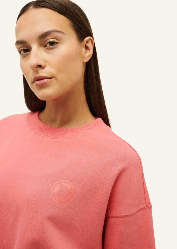 p.e nation Reverie sweat in washed poppy red