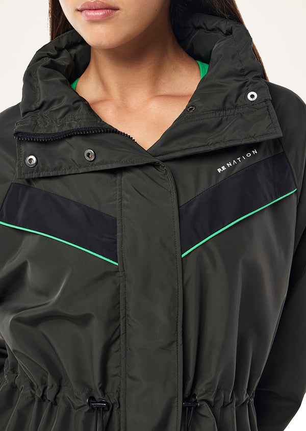 p.e nation Shelter jacket in caviar