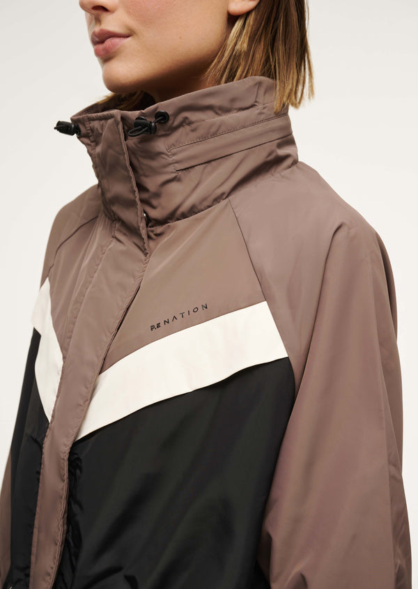 p.e nation Shelter jacket in fossil
