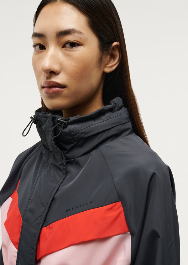 P.e Nation Shelter Jacket In Marine Blue