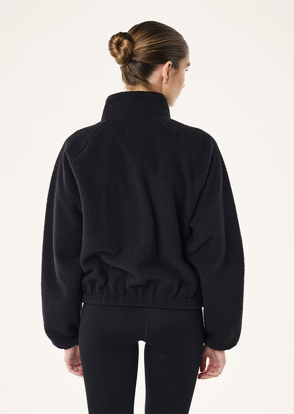 P.e Nation Shelter Sherpa Jacket In Black