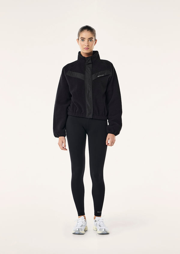 P.e Nation Shelter Sherpa Jacket In Black