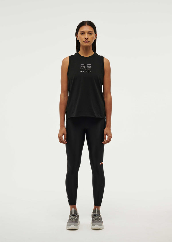 P.e Nation Shuffle Tank In Black