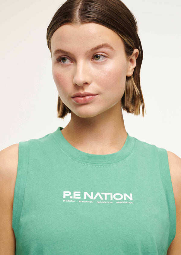 p.e nation Shuffle tank in blarney