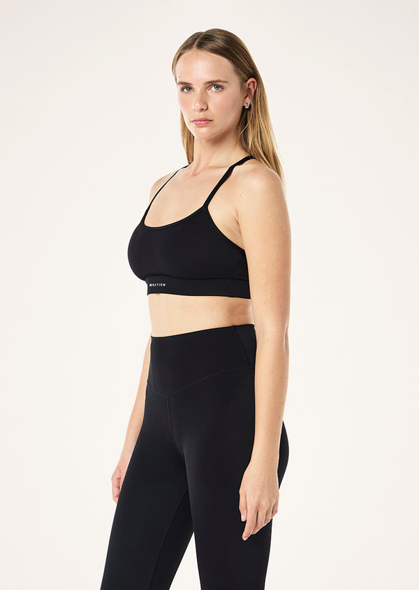 P.e Nation Signature Sports Bra In Black