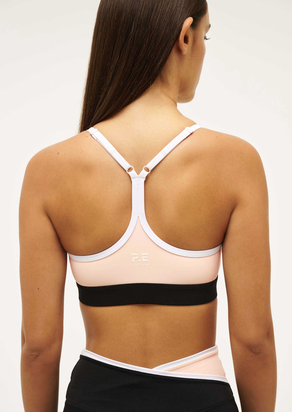 P.e Nation Signature Sports Bra In Blush