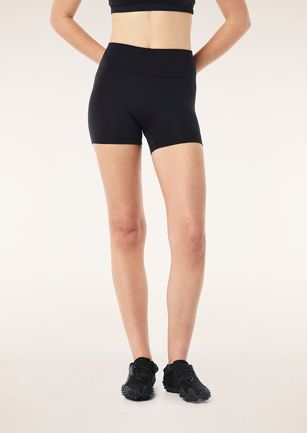 P.e Nation Soft Luxe 4" Bike Short In Black