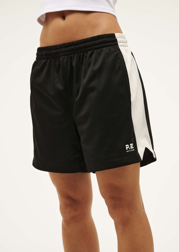 P.e Nation Sonic Short In Black & Optic White