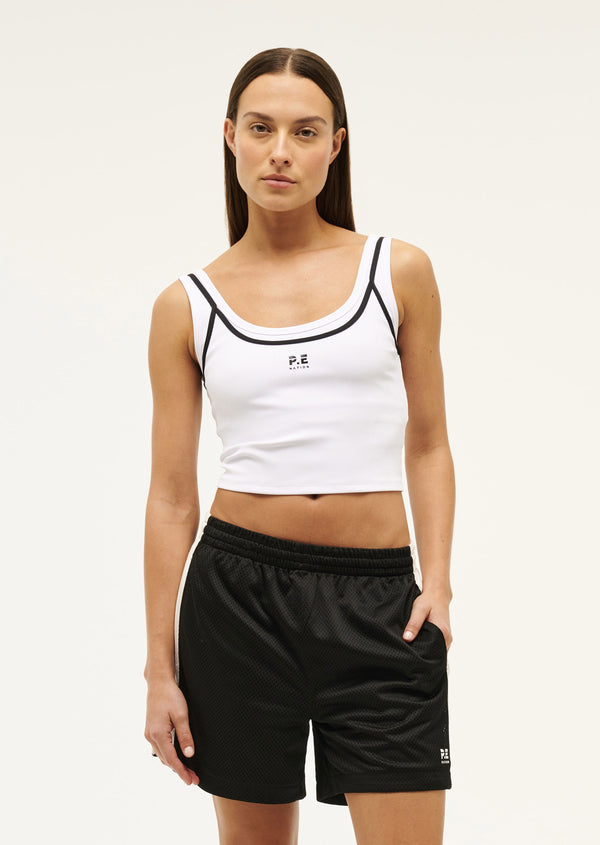 P.e Nation Sonic Short In Black & Optic White