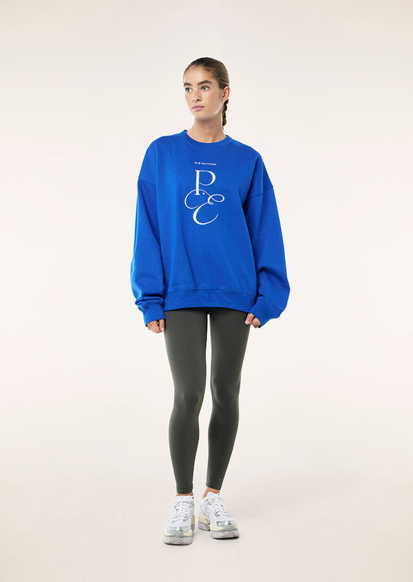 P.e Nation South Bank Sweat In Royal Blue