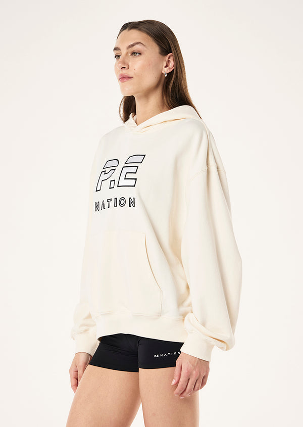 P.e Nation Sprint Hoodie In Whisper White