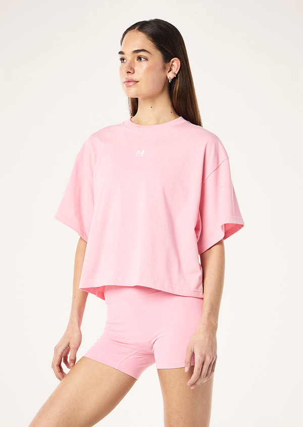 P.e Nation Superfine Tee In Candy Pink