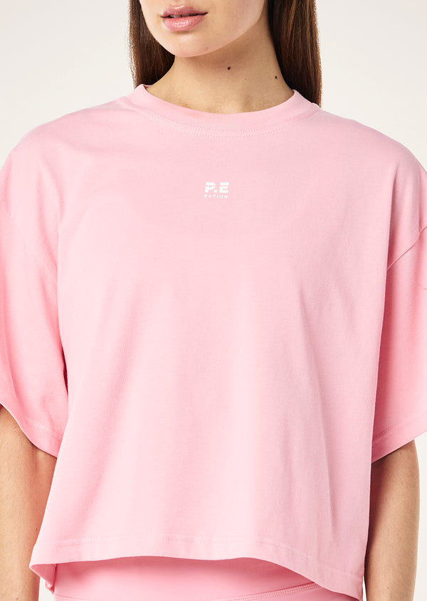 p.e nation Superfine tee in candy pink