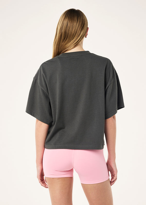 P.e Nation Superfine Tee In Gunmetal