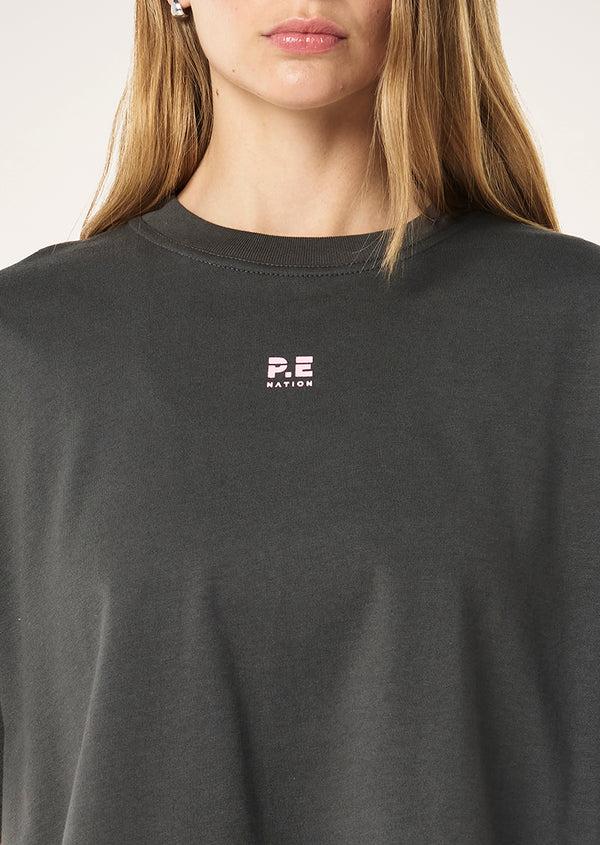 p.e nation Superfine tee in gunmetal