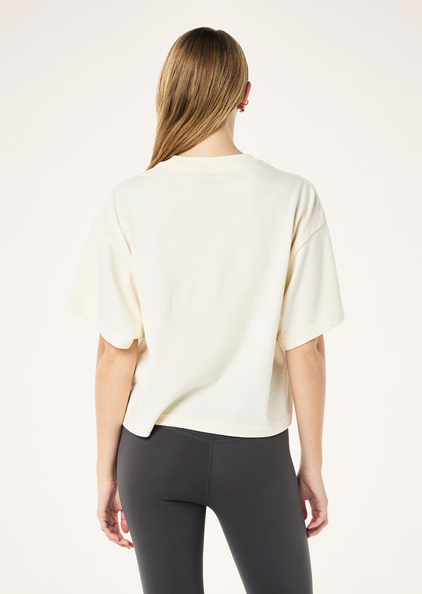 P.e Nation Superfine Tee In Whisper White