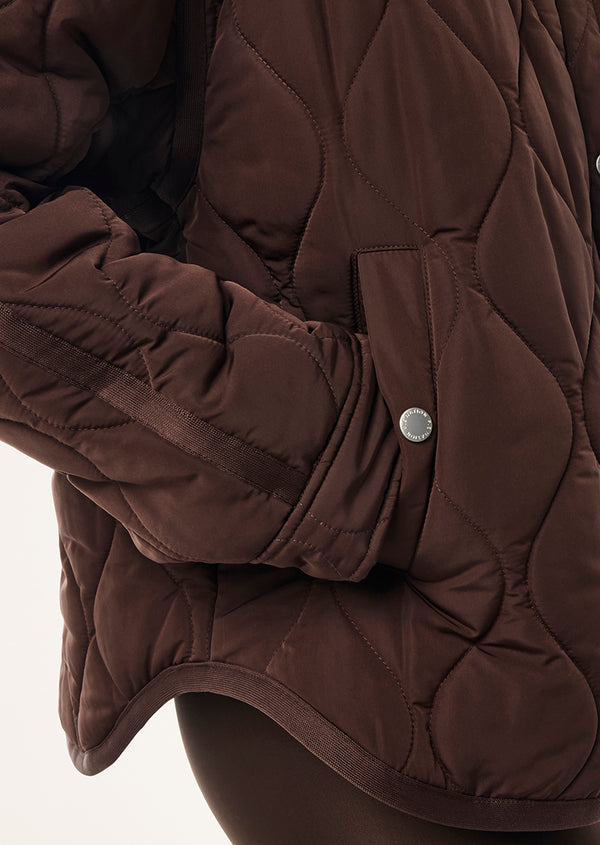 P.e Nation Surge Quilt Jacket In Espresso