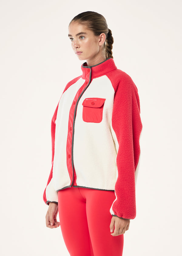 P.e Nation Takeover Jacket In Strawberry