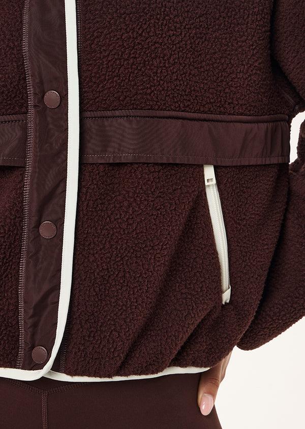 P.e Nation Technique Jacket In Mahogany