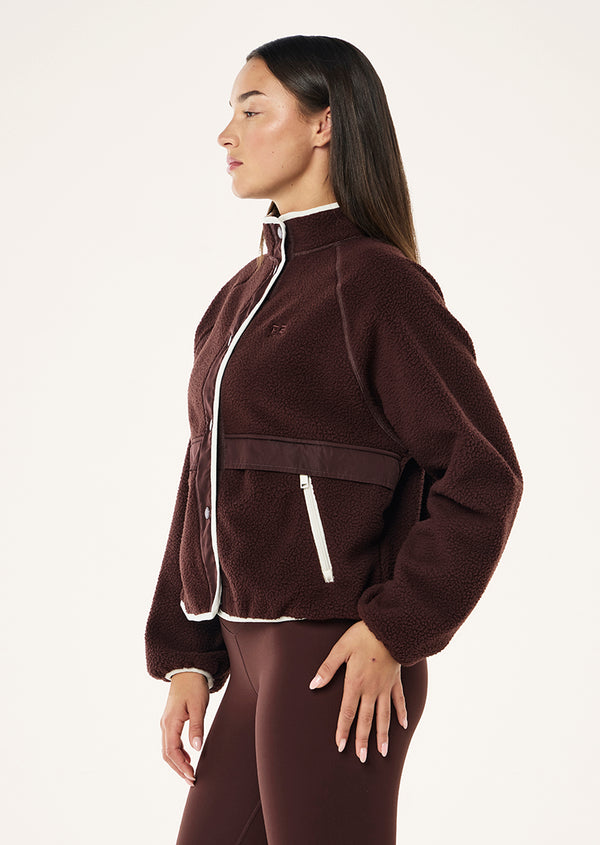 P.e Nation Technique Jacket In Mahogany