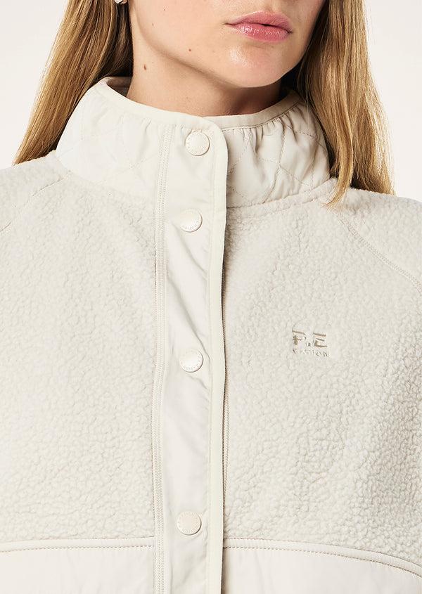 P.e Nation Technique Quilt Jacket In Cloud