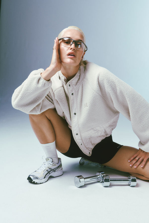 p.e nation Technique quilt jacket in cloud