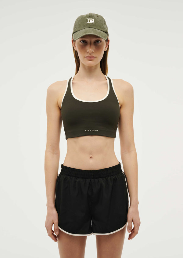 p.e nation Throwback cap in forest night