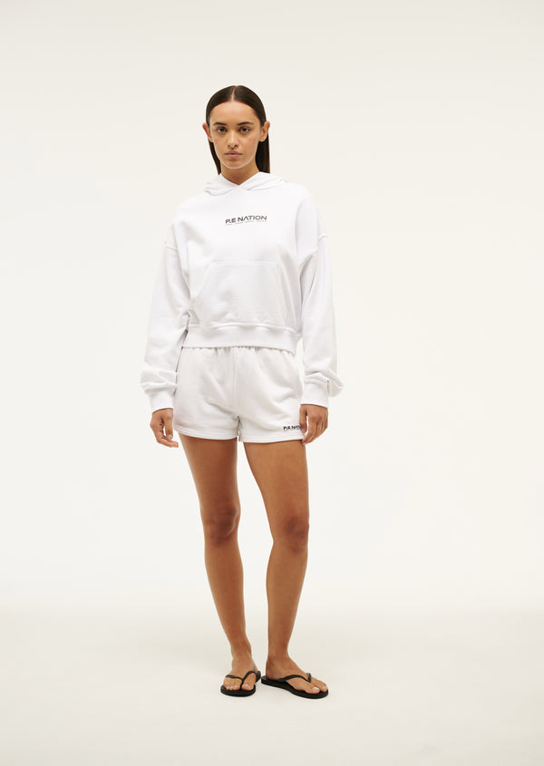P.e Nation Transition Hoodie In Optic White