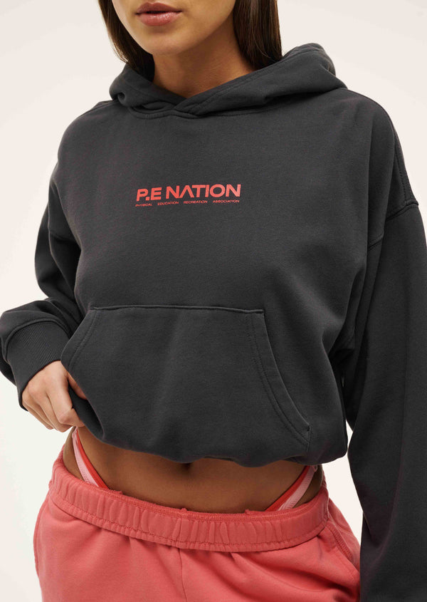 p.e nation Transition hoodie in washed marine blue