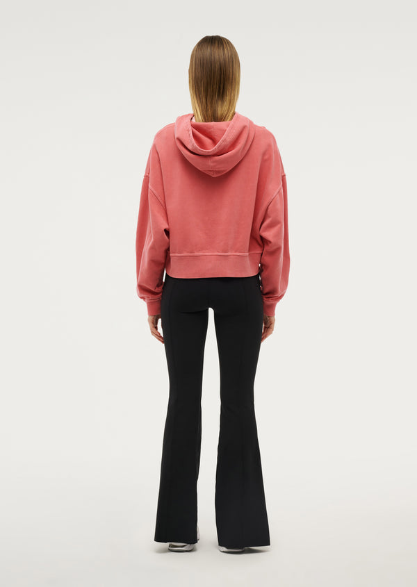 P.e Nation Transition Hoodie In Washed Poppy Red