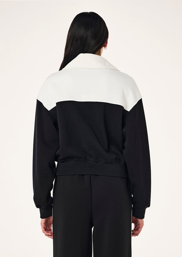 P.e Nation Triumph Jacket In Black & Whisper White