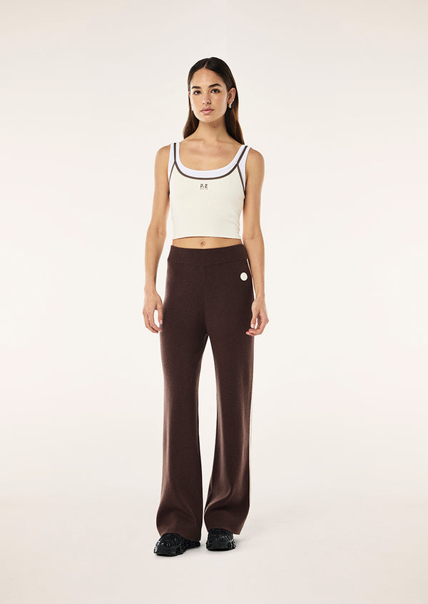 P.e Nation Verge Knit Pant In Espresso