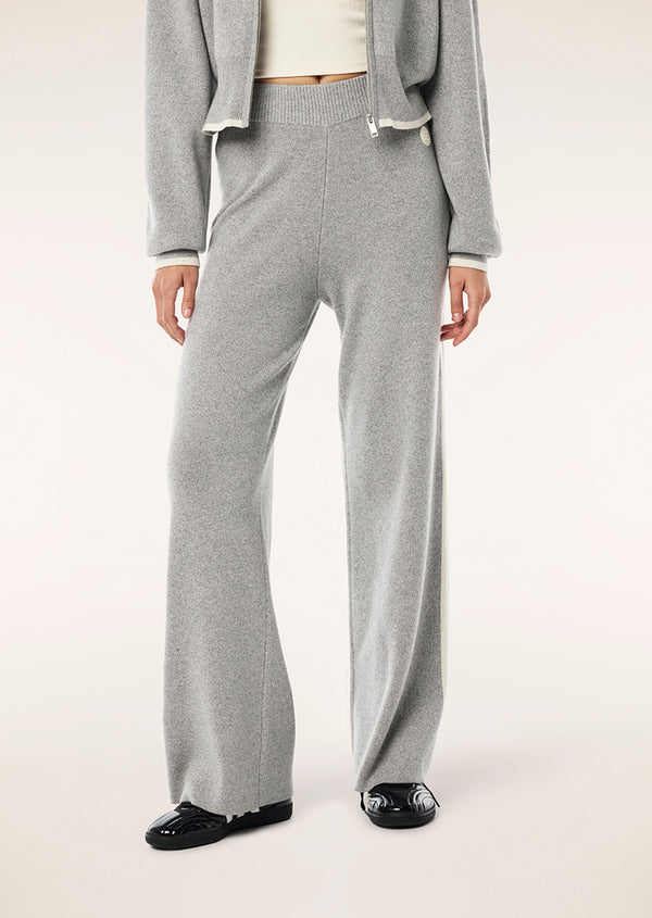P.e Nation Verge Knit Pant In Grey Marle