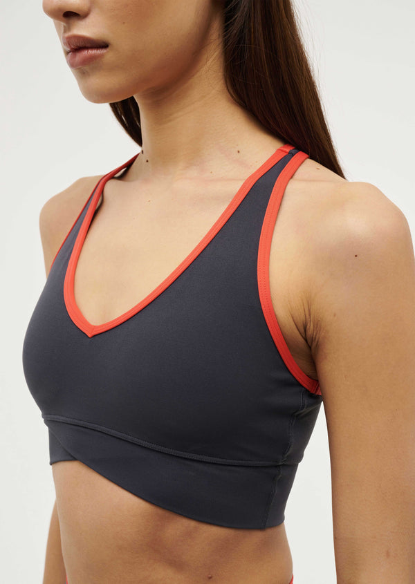 p.e nation Vita bra in marine blue / poppy red