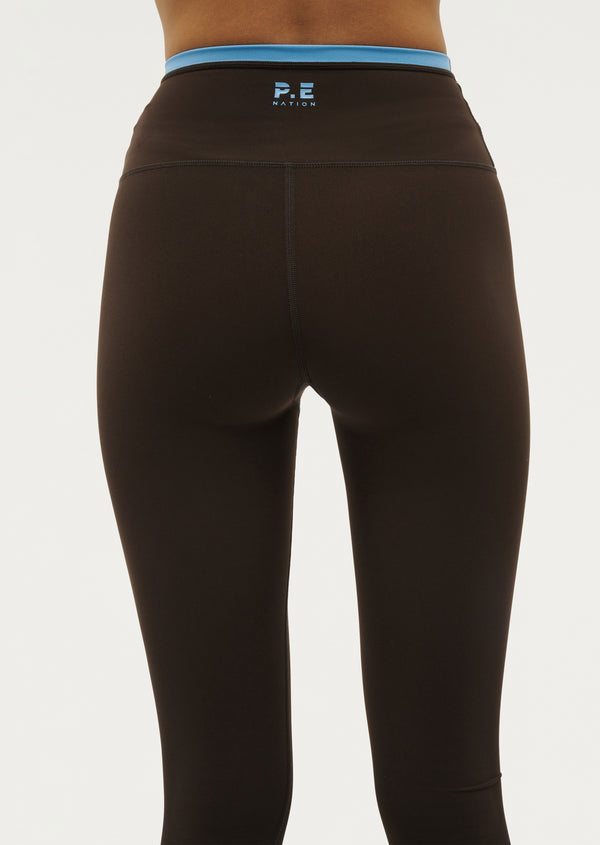 p.e nation Vita full length legging in coffee