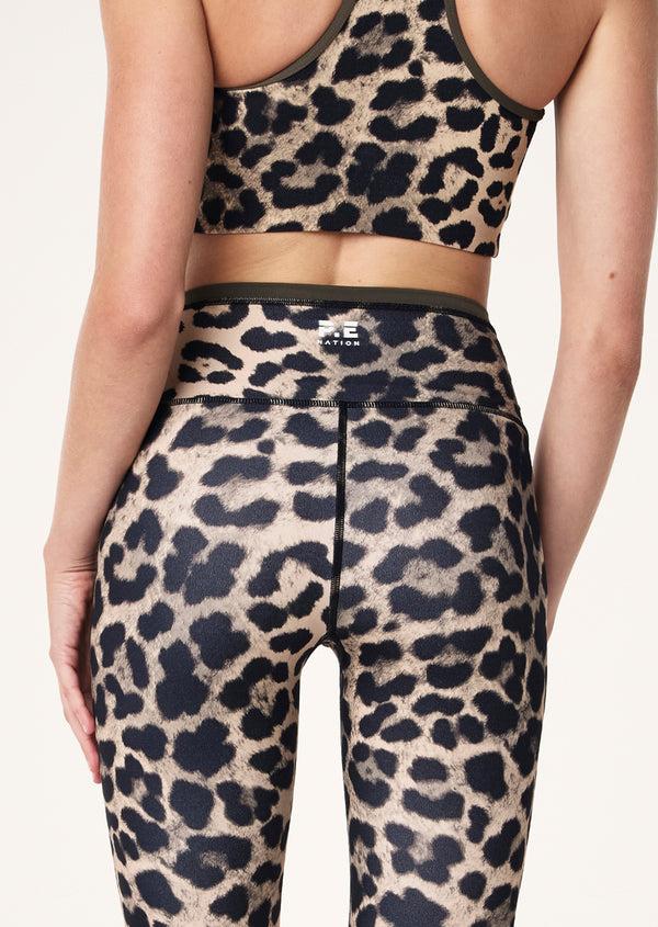 p.e nation Vita full length legging in leopard