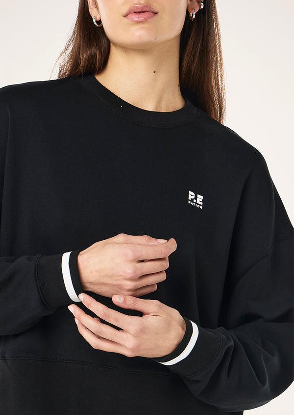 p.e nation Vita sweat in black