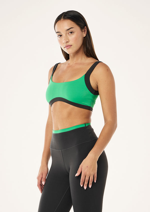 P.e Nation Vivid Sports Bra In Kelly Green
