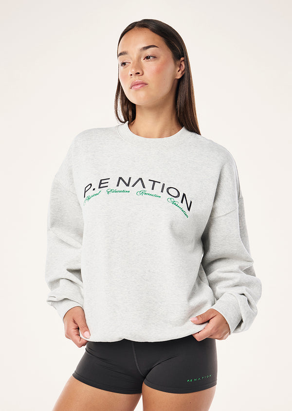 P.e Nation Volume Sweat In Grey Marle