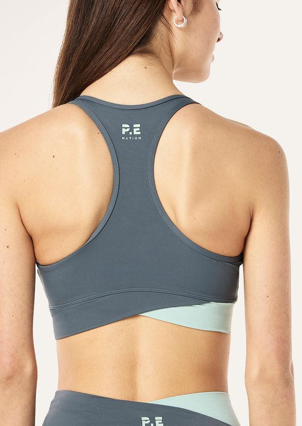 P.e Nation Wander Sports Bra In Thunder
