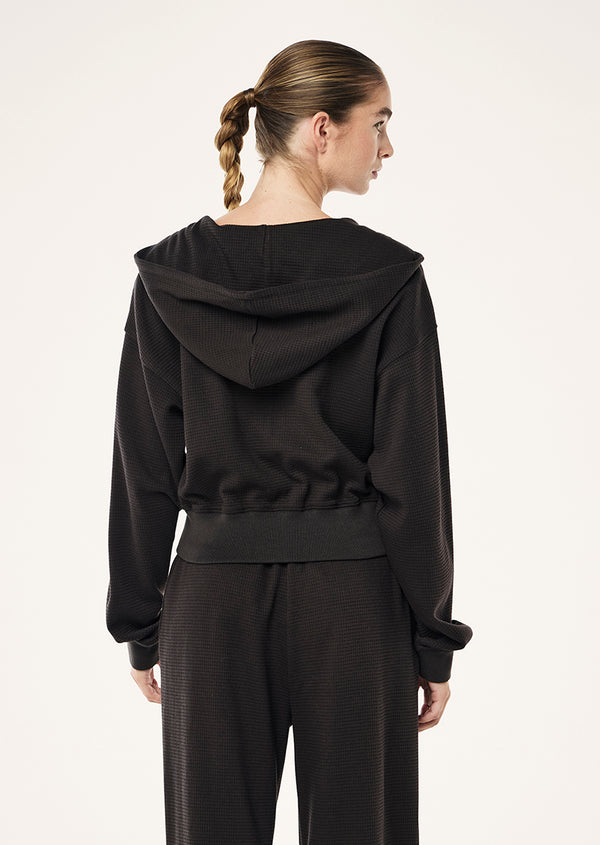 P.e Nation Printemps Waffle Zip Through In Licorice