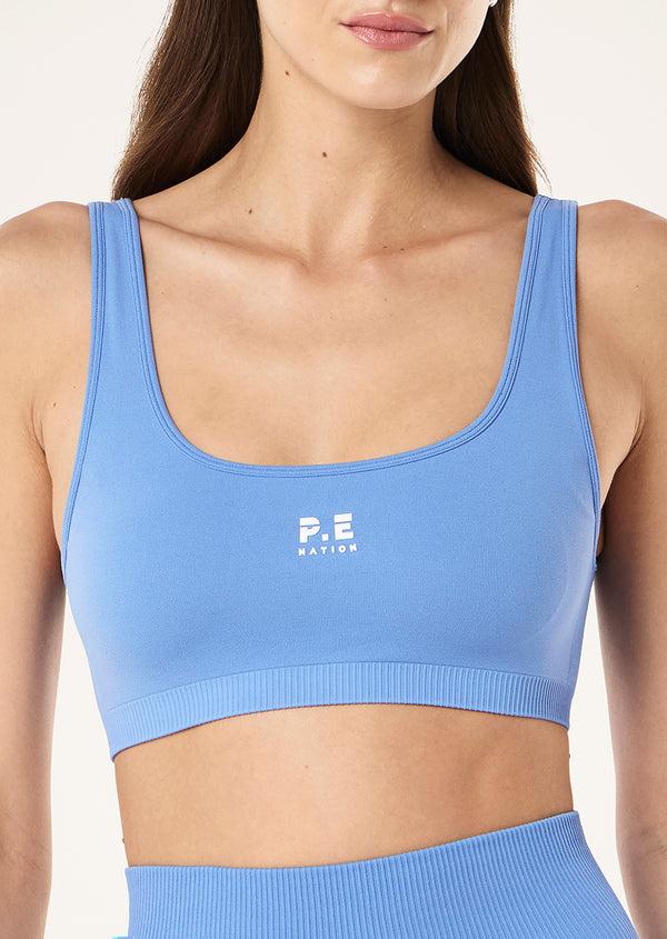 P.e Nation Restore Seamless Scoop Bra In Summer Sky