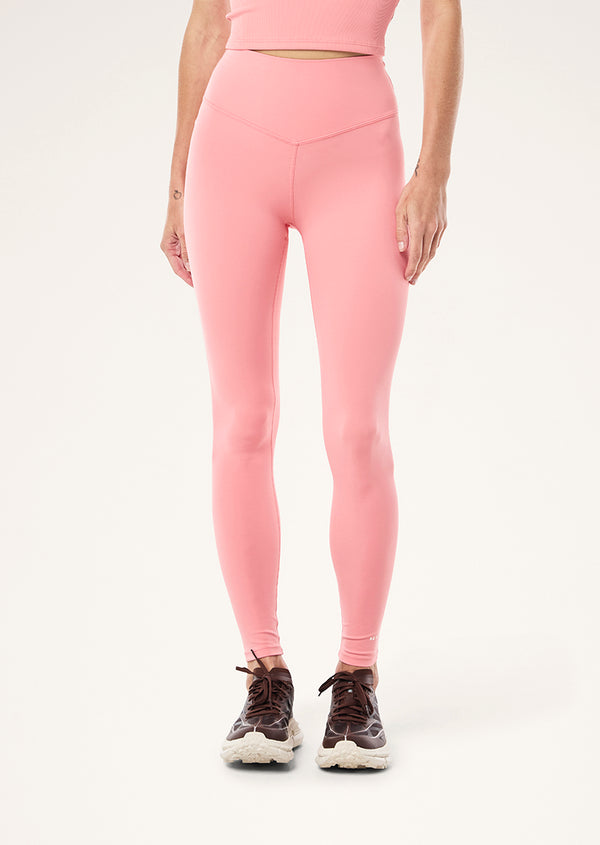 P.e Nation Signature Full Length Legging In Dusty Pink