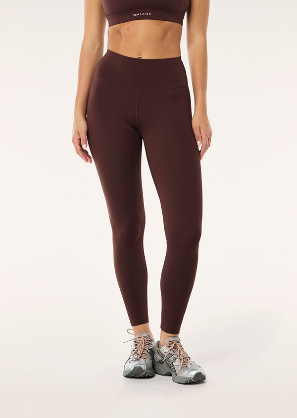P.e Nation Signature Full Length Legging In Mahogany