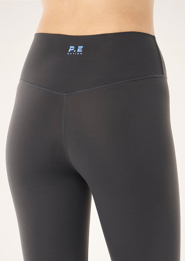 p.e nation Soft luxe full length legging in gunemtal
